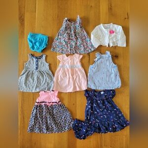 Baby girls size 6 months dresses bundle